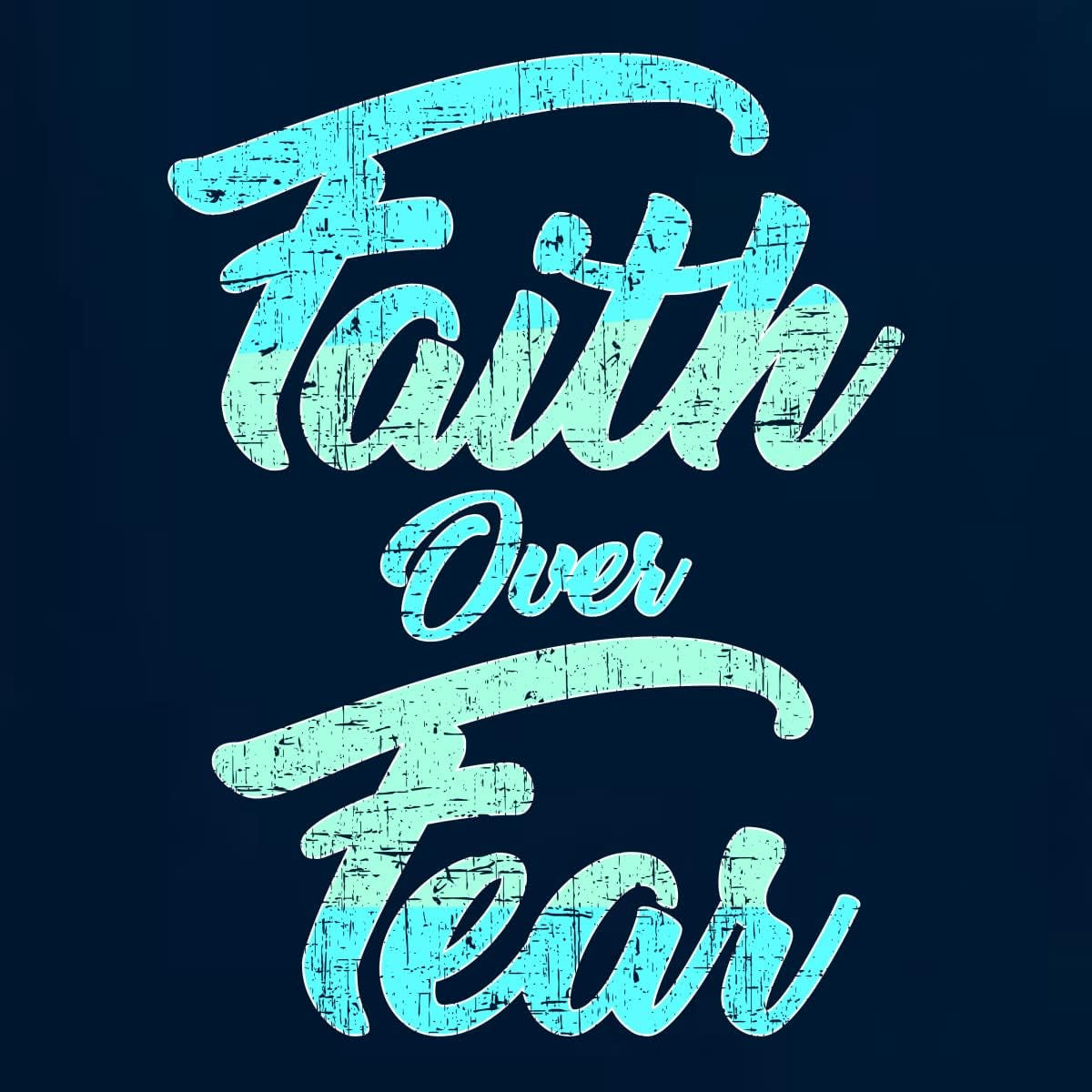 Faith over Fear Inspirational/Christian Unisex Graphic Hoodie Sweatshirt